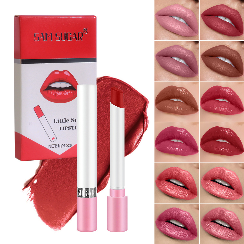 Beauty Makeup Store - Cigarette Lipstick Set 4 Pcs Pearl