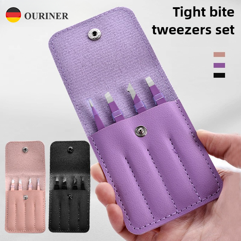 Beauty - Makeup - Eyes - High precision Eyebrow Tweezer 4Pcs Hair