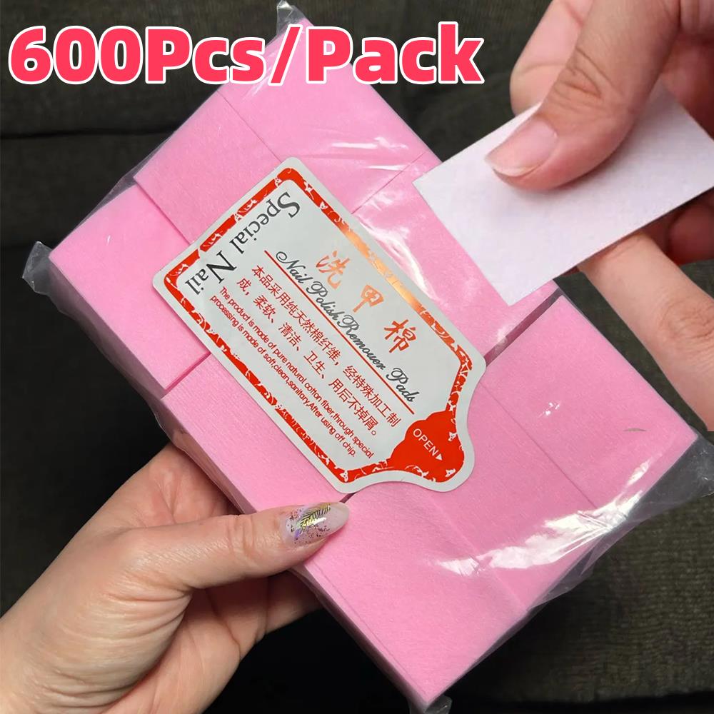 Beauty Makeup & D Anime Studio Vega Baja - 600Pcs/Pack Lint-Free Cotton Pads Nail Polish
