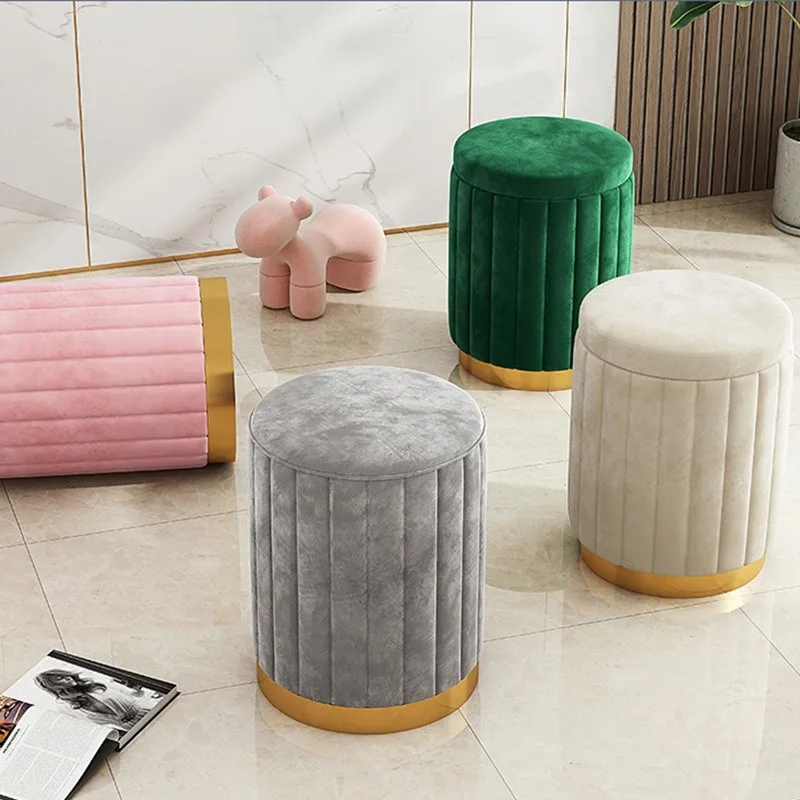 Beauty Makeup Store - Can store beauty manicure stool solid