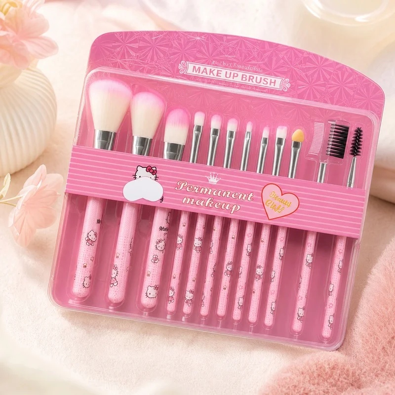 Beauty - Makeup - Eyes - Hello Kitty 12-piece Makeup Brush Set