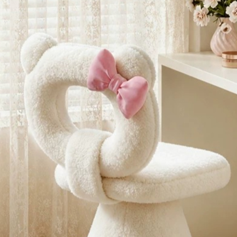 Bow Dressing Vanity Stool Pink - Beauty Makeup & D Anime Studio Vega Baja review and price