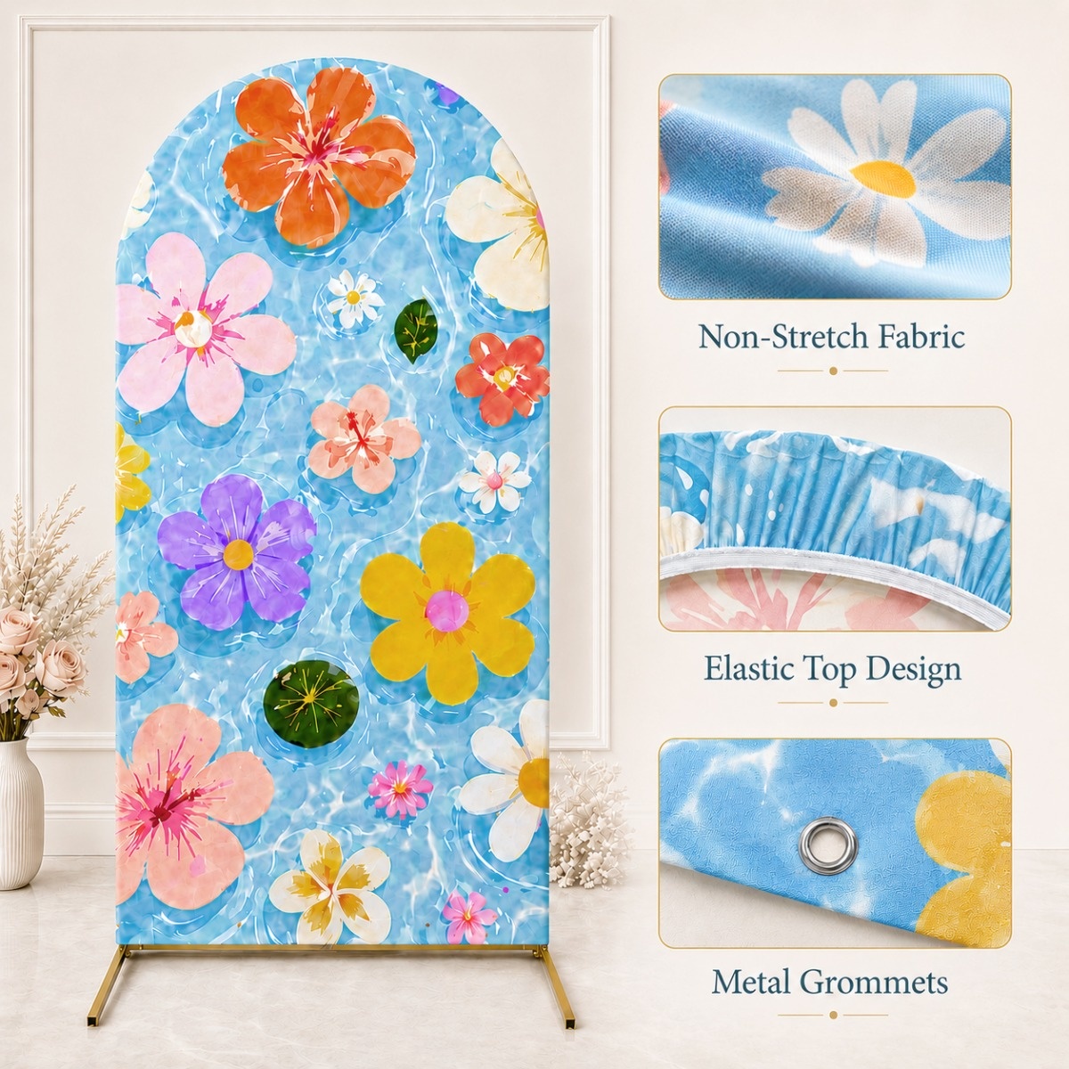 Arch Backdrop Cover Single Sid - Beauty Makeup School review and price