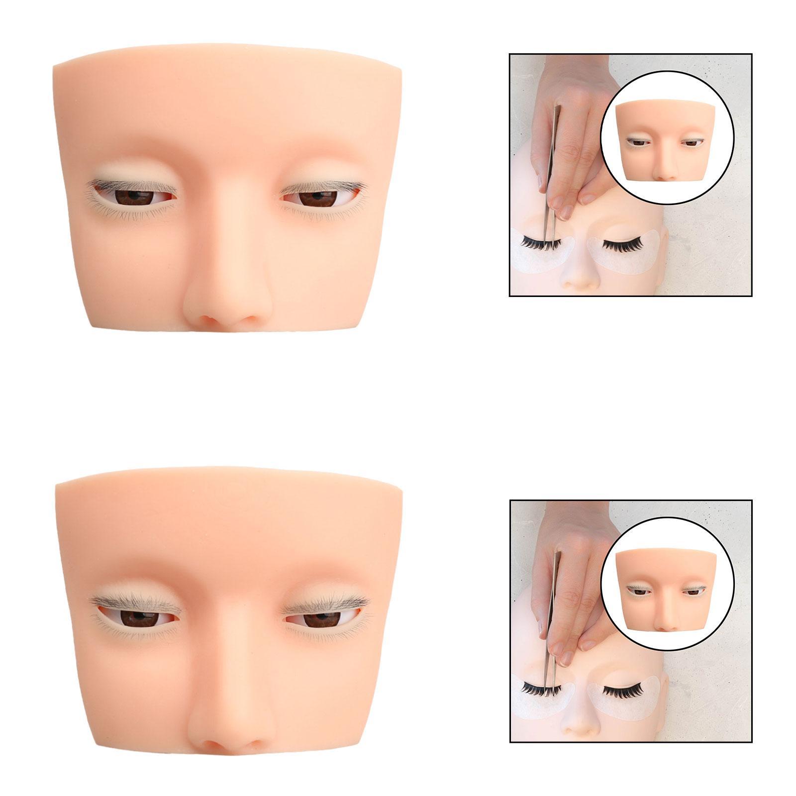 Silicone Eyelash Mannequin Hea - Beauty Makeup School review and price