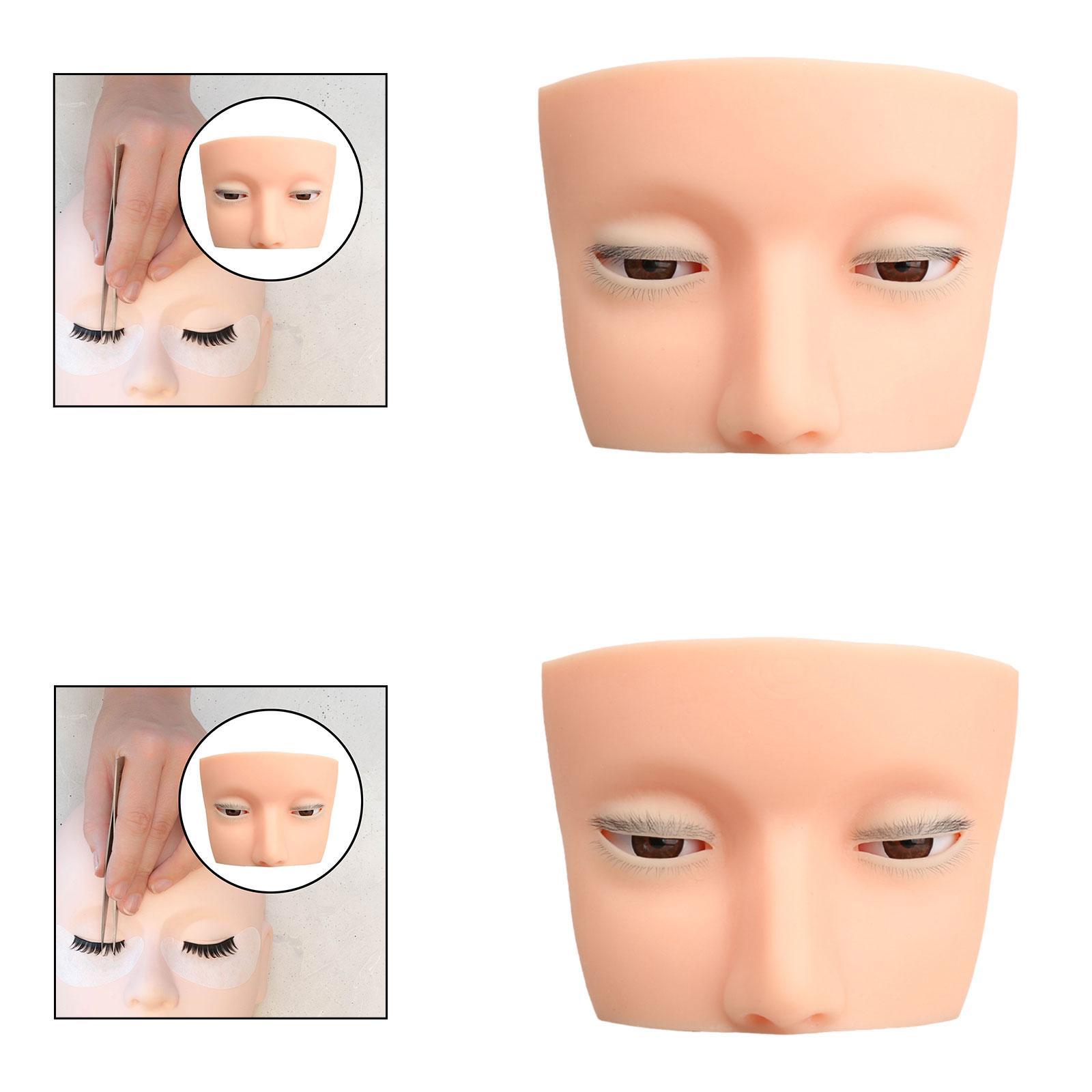 Silicone Eyelash Mannequin Hea - Beauty Makeup School review and price
