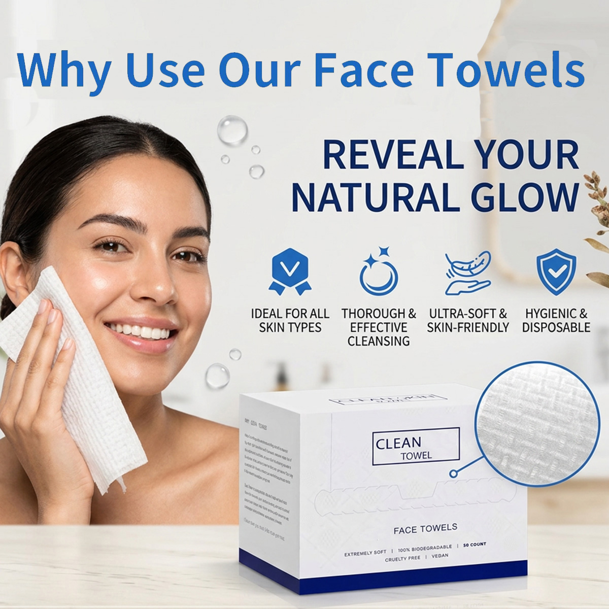50Pcs/Box Disposable Face Towe - Beauty Makeup Wholesale review and price