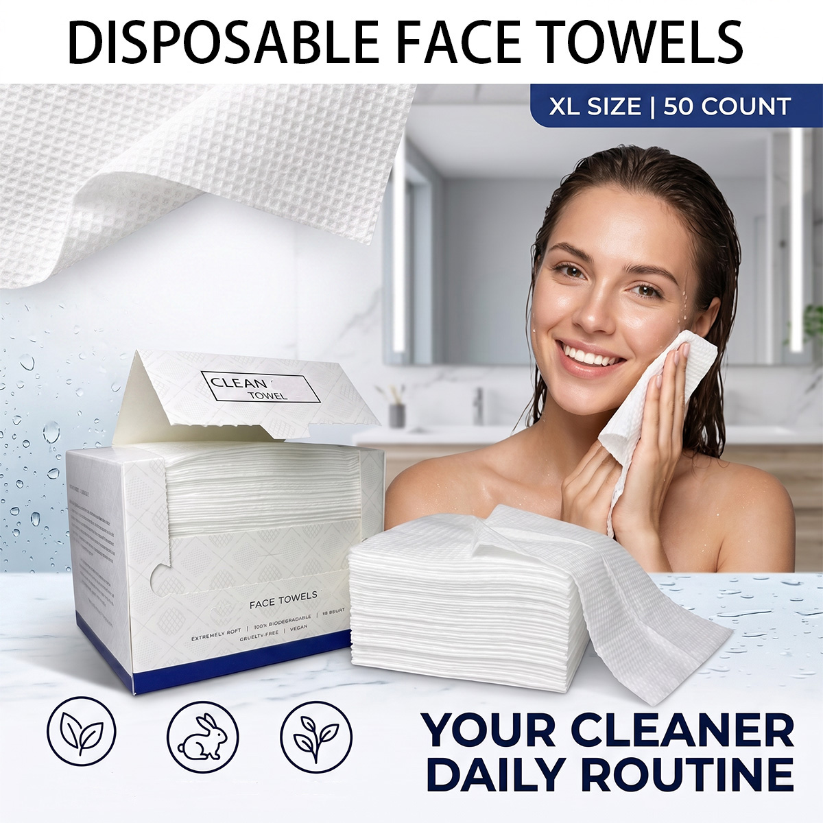 50Pcs/Box Disposable Face Towe - Beauty Makeup Wholesale review and price
