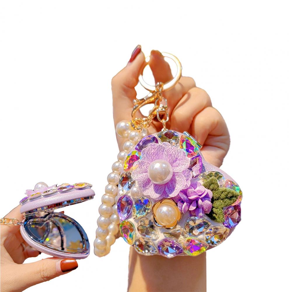 Beauty Mirror Keychain Folding - Beauty Makeup School review and price