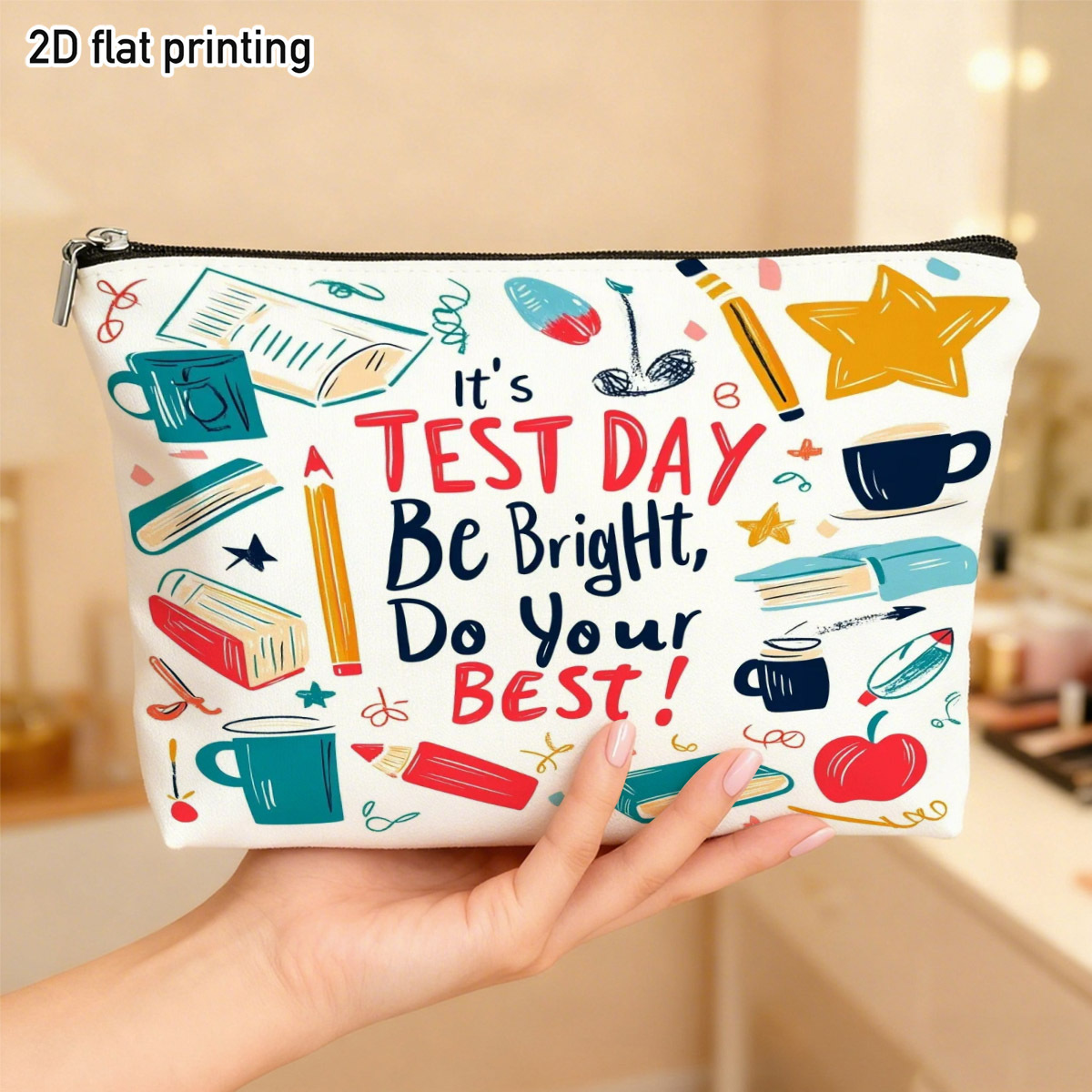 Test Day Graphic Makeup Bag Vi - Beauty Makeup School review and price