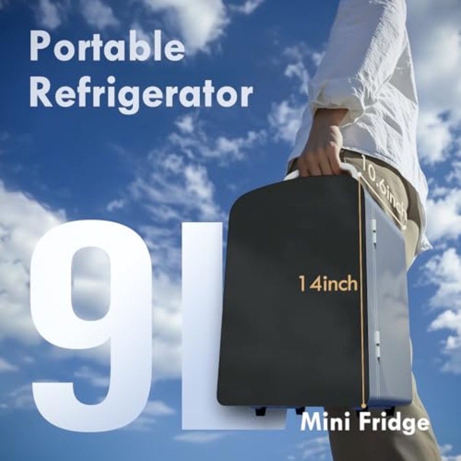 9L Mini Fridge for Bedroom Car - Beauty Makeup Fridge review and price